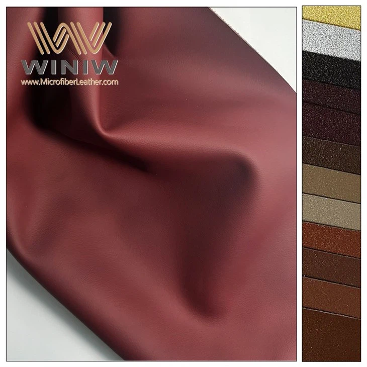 0.4mm Flame Retardant 100 Microfibe Leather Making Covering Material