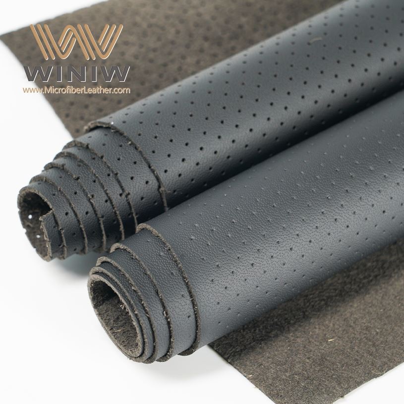 0.6mm Ffabrig Mewnol Car Lledr Micro Ffibr Faux PU