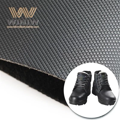 1.2mm Sglefrio Iâ Microfiber Du Lledr Dynwared Deunydd