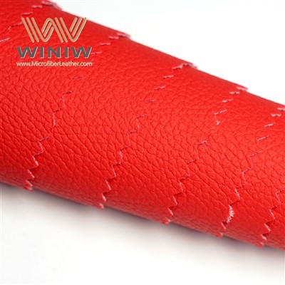 Diwedd Uchel PU Leather Ffabrig Vegan Auto Interiors Deunydd